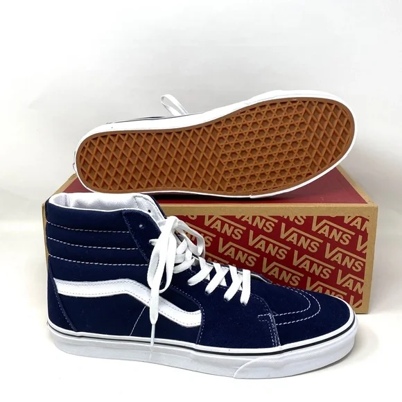 VANS SK8-HI Parisian Night Blue High Top Men’s Canvas Suede Sneakers VN0A5JMJ4W6 - Picture 3 of 10